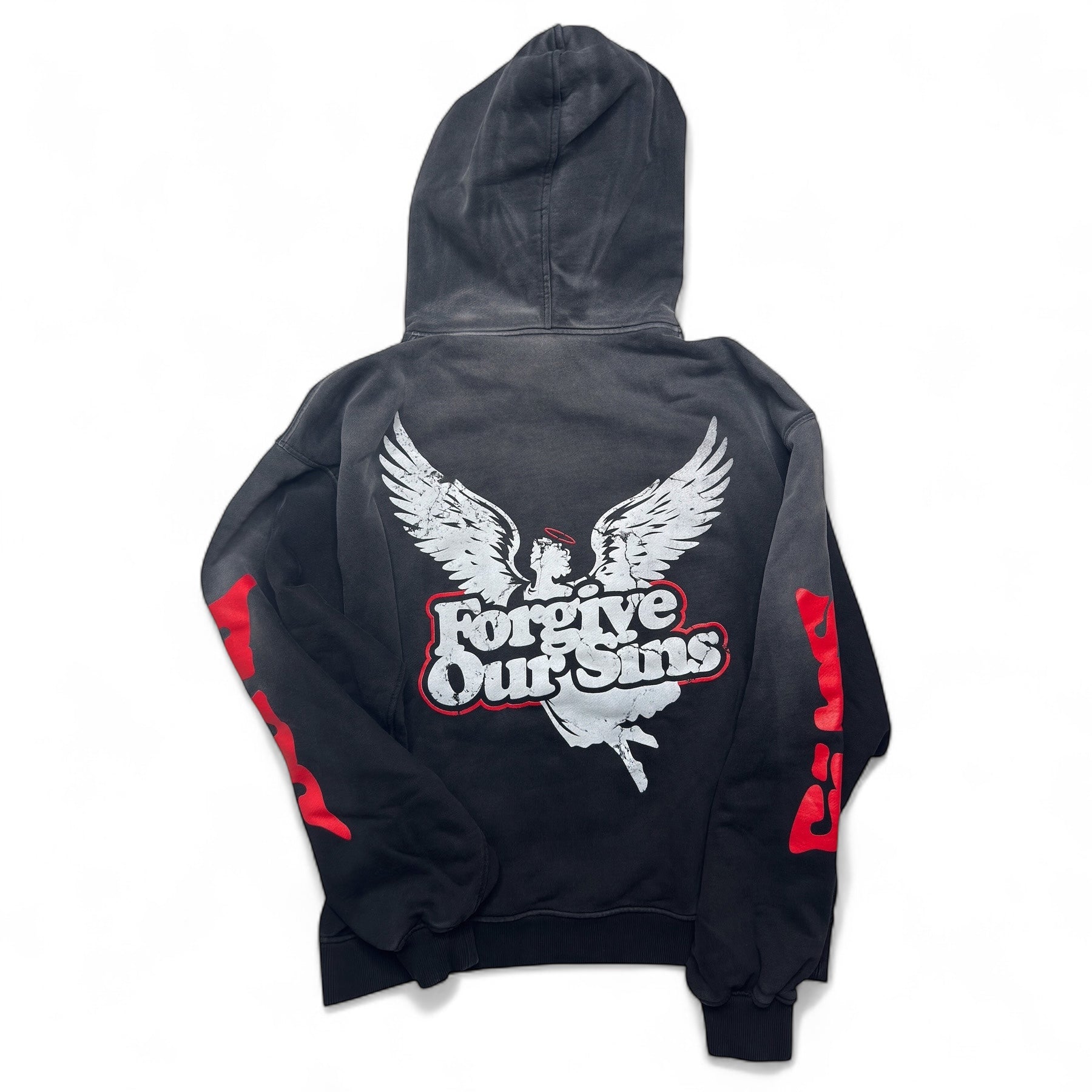 Angels Hold My Back Vintage Hoodie