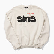 SINS Vintage Crewneck Sweater (Vintage White)