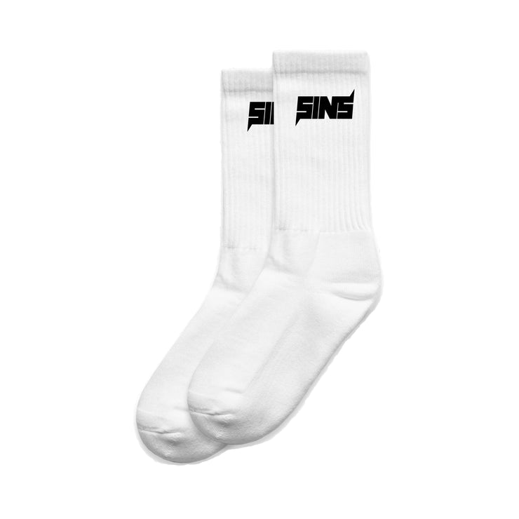 SINS Horizontal Sock (White)